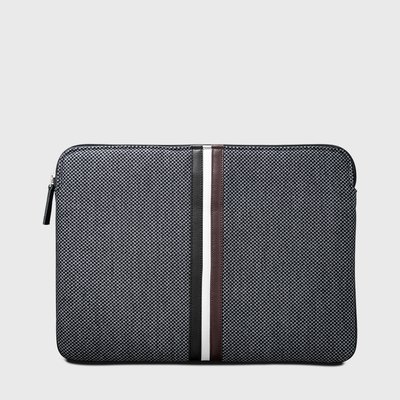 E2R Pochette ordinateur 13 pouces noir et rouge style rétro OH MY BAG
