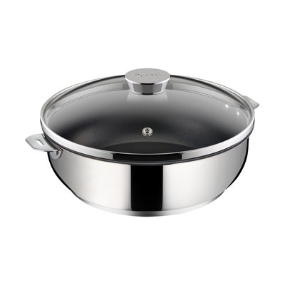 Sauteuse Sans Manche Avec Couvercle Salvaspazio+ En Inox Ø28 Cm LAGOSTINA