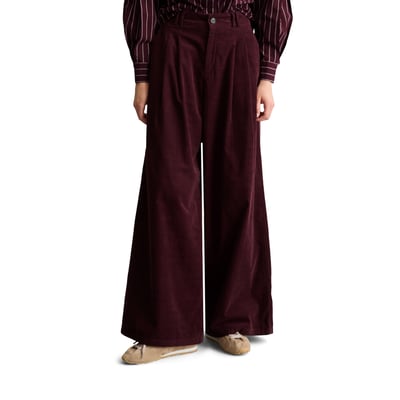Pantalon en velours côtelé à plis larges en coton biologique MARC O’POLO DENIM