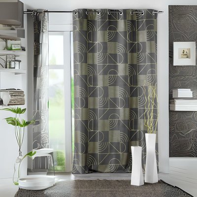 Rideau tamisant à motifs métallisés DOUCEUR D'INTÉRIEUR
