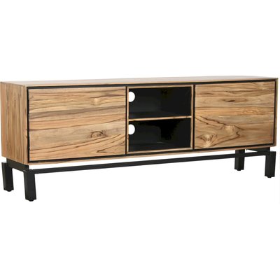 Meuble TV élégant en teck acacia pour salon moderne RECOLLECTION