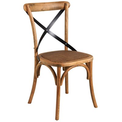 Chaise bistrot en hêtre vieilli unitaire AUBRY GASPARD