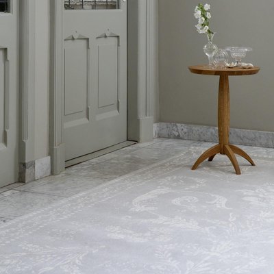 Tapis salon et chambre fait main en coton motif floral JOSETTE UN AMOUR DE TAPIS