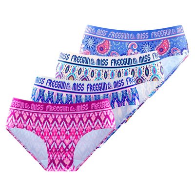 Lot De 4 Culottes Microfibre FREEGUN