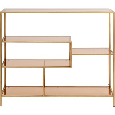 Étagère en verre et acier 100x115cm, LOFT KARE DESIGN