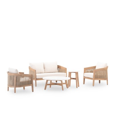 Salon de jardin 4 places, 2 tables, PADUA DEFORA HOME