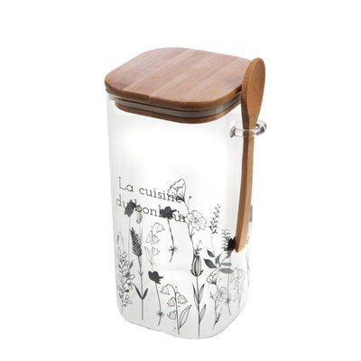 Bonbonnière avec cuillère   21 cm-FLORIE AMADEUS