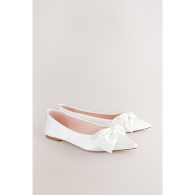 Ballerines de mariée avec nœud et bout pointu NEXT