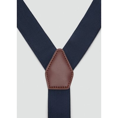 Bretelles élastiques réglables détails cuir MANGO MAN