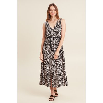 Robe midi évasée ceinturée BREAL