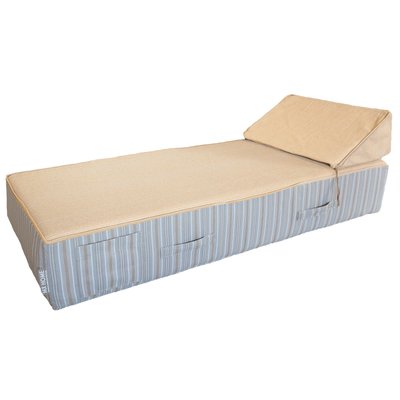 Lit bain de soleil extérieur en mousse 1 place MX HOME