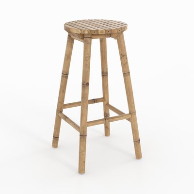 Tabouret de bar extérieur en bambou 74 cm (à l'unité) - POLLY RENDEZ-VOUS DÉCO
