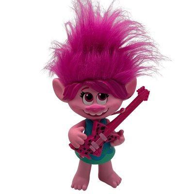 Poupées poppy des trolls et sa guitare 20 cm - Bon état HASBRO