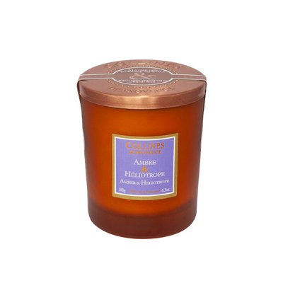 Bougie Parfumée Colorée  AMBRE & HÉLIOTROPE COLLINES DE PROVENCE
