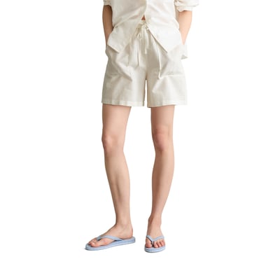 Pantalon à enfiler regular en mélange de lin et de coton MARC O’POLO DENIM