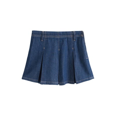 Jupe en denim plissée NEXT