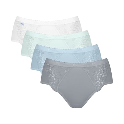 Set van 4 - SLOGGI CHIC MIDI slips SLOGGI