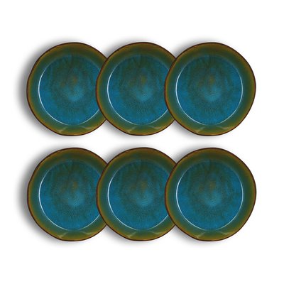 Lot de 6 assiettes coupes en grès 16cm, MOTALA OGO LIVING