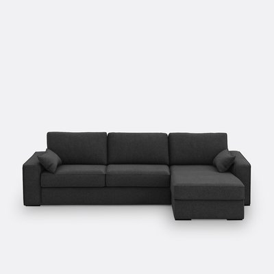 Hoekbank-bed in getextureerde stof, Bultex, Cécilia LA REDOUTE INTERIEURS