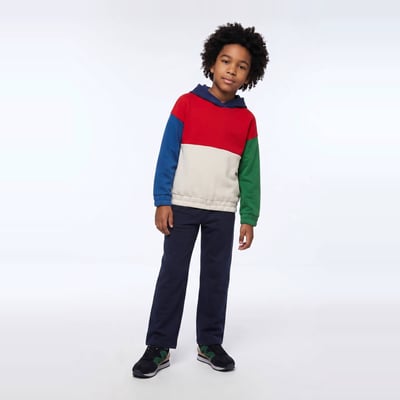 Jogging cargo large en molleton uni en coton BIO GOTS MONOPRIX