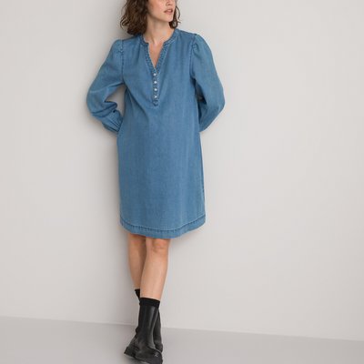 Robe longue en jean femme La Redoute