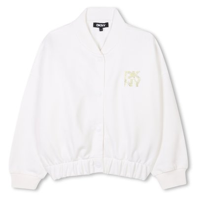 Cardigan en molleton de coton DKNY