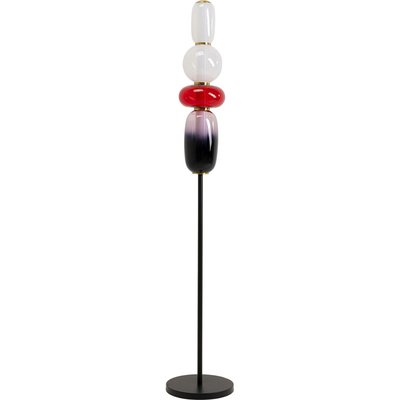 Lampadaire en verre et acier, SUGAR KARE DESIGN