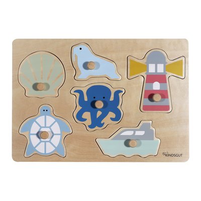 Jeu' de'eveil - Plug-in puzzle Océan KINDSGUT