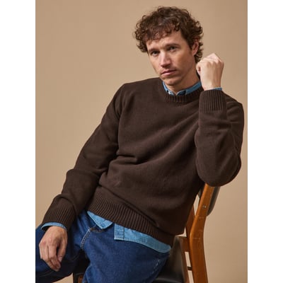 Pull col rond  laine mélangée CYRILLUS