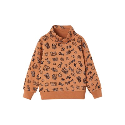 Sweat col snood imprimé VERTBAUDET