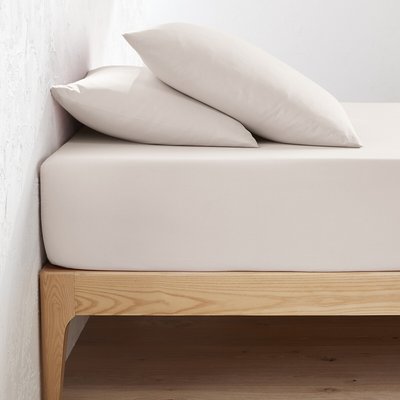 Unifarbenes Fixleintuch aus Bio-Baumwolle Scenario, Steg 30 cm LA REDOUTE INTERIEURS