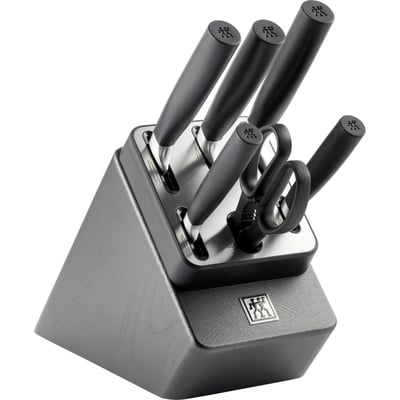 ZWILLING CRAVE Bloc de couteaux auto-aiguisant 7 pièces, technologie KiS, acier inoxydable ZWILLING