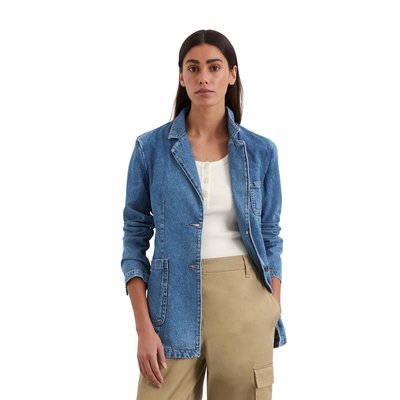 Blazer en jean shaped en mélange de lyocell et de coton MARC O'POLO