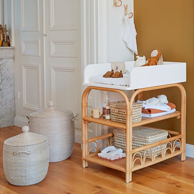 Panier avec couvercle H58 cm, Natala LA REDOUTE INTERIEURS