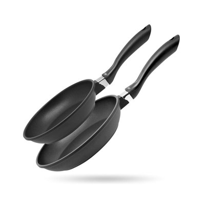 Lot de 2 poêles à frire ALUCAST ELO