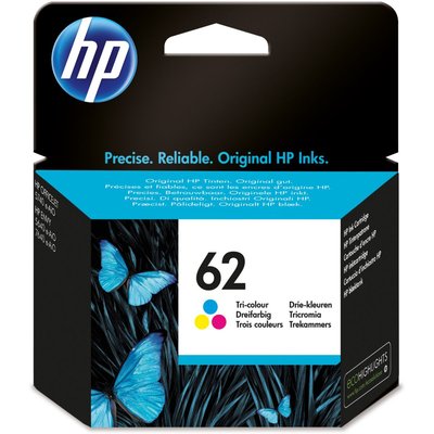 HP Cartouche d'encre 62  3 couleurs