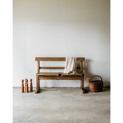 Banc d'école en bois Antoine N°179 - Bon état DEBONGOUT