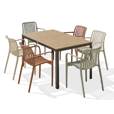 Ensemble repas de jardin en aluminium BOSTON DCB GARDEN