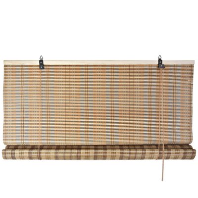 Store enrouleur pour intérieur bicolore en bambou 120x3x175cm WADIGA