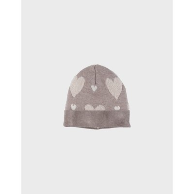 Bonnet en tricot motif cœur NOUKIE'S
