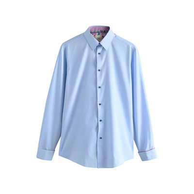 Chemise slim texturée et liseré contrastant NEXT