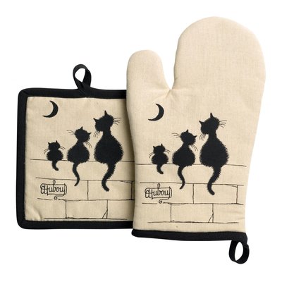 Lot gant/manique Dubout 3 chats WINKLER