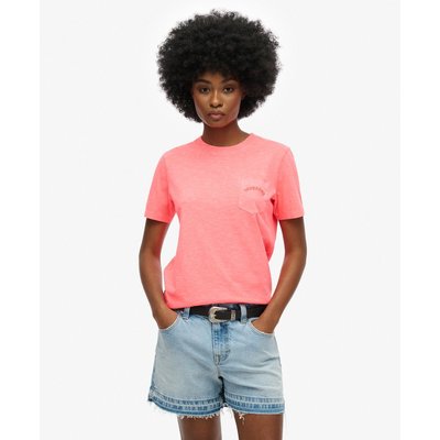 T-shirt à poche et logo Garment Dye Essential SUPERDRY