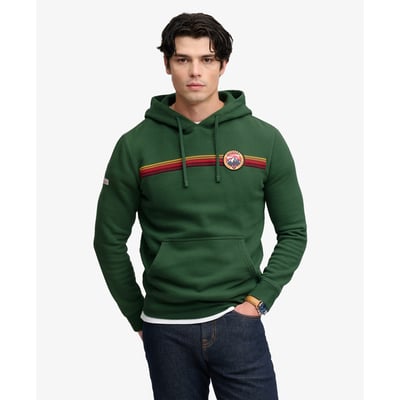 Sweat à capuche Outdoors Stripe Logo coupe décontractée SUPERDRY