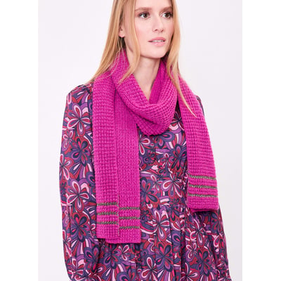 Écharpe maille chaude fil textile DISCO PRINCESSE NOMADE