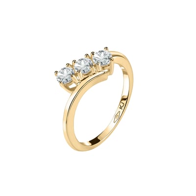 Bague en or jaune 375 LOVE ME BLUESPIRIT