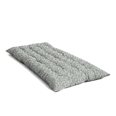 Matelas de sol bicolore floral coton INDIAN FLOWERS TODAY