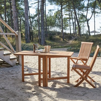 Table de jardin pliable en acacia massif 2/4 pers. CAPRI TIKAMOON