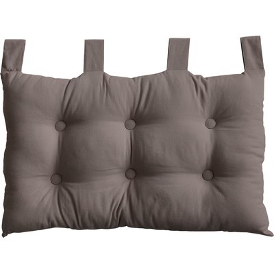 Coussin tête de lit en coton et pattes boutonnées HOME MAISON