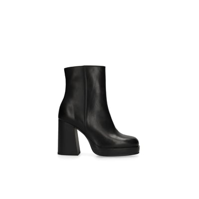 Bottines cuir avec talon cubain SACHA